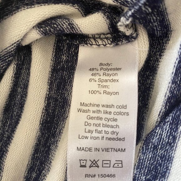 MARKET AND SPRUCE STRIPED DRESS - NAVY & WHITE SIZE MED; NWOT - Picture 6 of 8